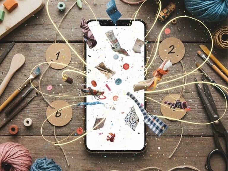 Tela do aplicativo de vídeo grátis para celular mostrando efeitos de brilho que saltam para fora da tela do celular