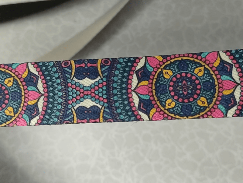 Alça para bolsas chic estampada acetinada