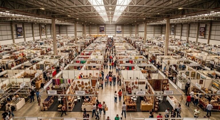 Mega artesanal a maior feirade artesanato do brasil vista de cima